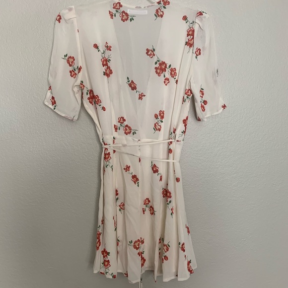 NWOT Reformation Lucky Floral Print Wrap Dress - Picture 7 of 8